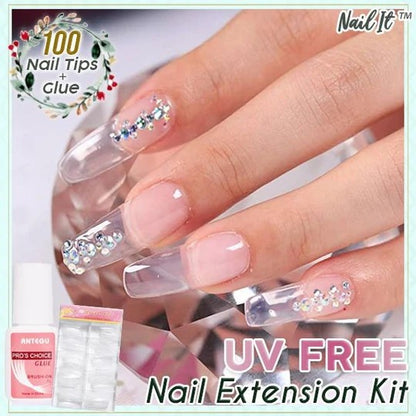 NailIt™ UV-free Nail Extension Kit (100 Tips)