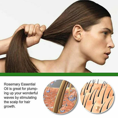 Le cuir chevelu nourrissant à l'huile capillaire au romarin 30 ml stimule la croissance des cheveux Huile de soin des cheveux
