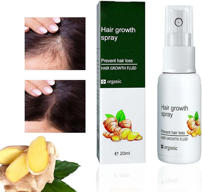 Ginger Hair Growth Serum Spray, Regrowth Nourishing Ginger Oil Spray, Promove Hair Quickly Grow