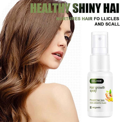 Ginger Hair Growth Serum Spray, Regrowth Nourishing Ginger Oil Spray, Promove Hair Quickly Grow