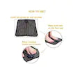 Portable Electric Foot Massage Mat, Black & White