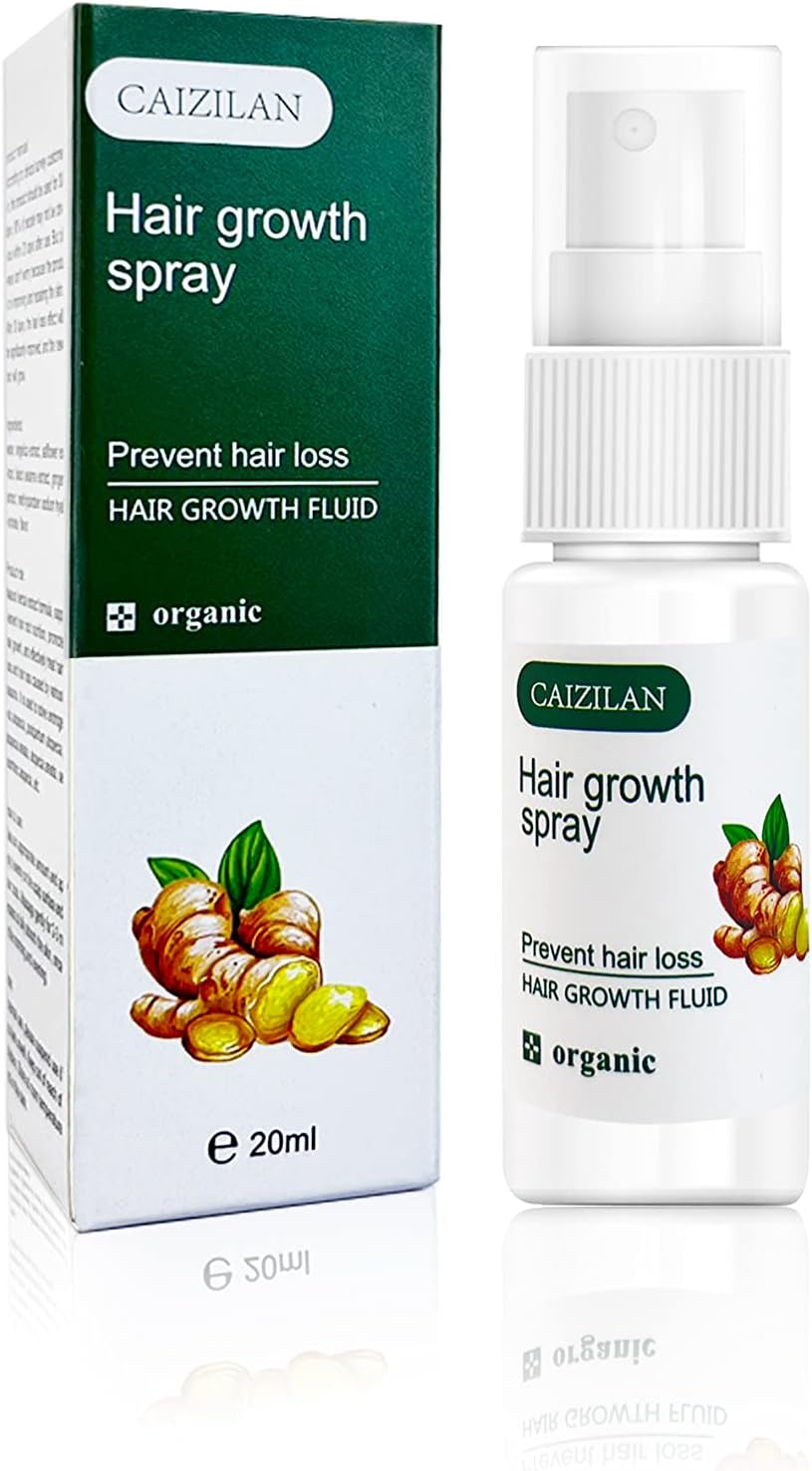 Ginger Hair Growth Serum Spray, Wild Growth Hair Oil for Hair Loss Treatments for Men and Women, Natural Hair Growth Accelerator for Stronger,Thicker,Longer Hair -20 ml Beard and Hair Growth Products