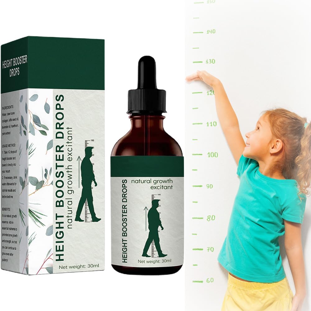 pohdhk Medicare Height Booster Drops - Sci-Effect Height Growth Oil, Height Growth Oil for Adolescent Bone Growth, Reach Your Maximum Height (1Pcs)