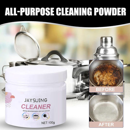 Kitchen Cleaner | All Purpose Cleaning Agent Rust Remover, Household Stain Remover Decontamination Powder Metal Kitchen Utensils Avfora
