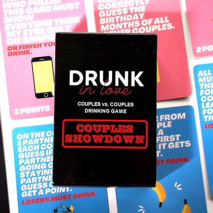 Drunk In Love Couples Vs: Couples Drinking Game Couples Showdown Fun Date Night & Relationship Card Game Ideal Gifts