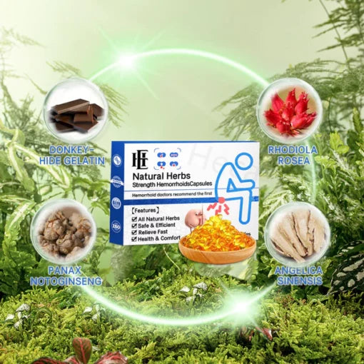 Hesa Natural Herbal Strength Hemorrhoid Capsules